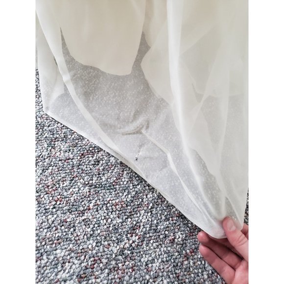 70s/80s Prairie Wedding Dress and Hat - Picture 9 of 12